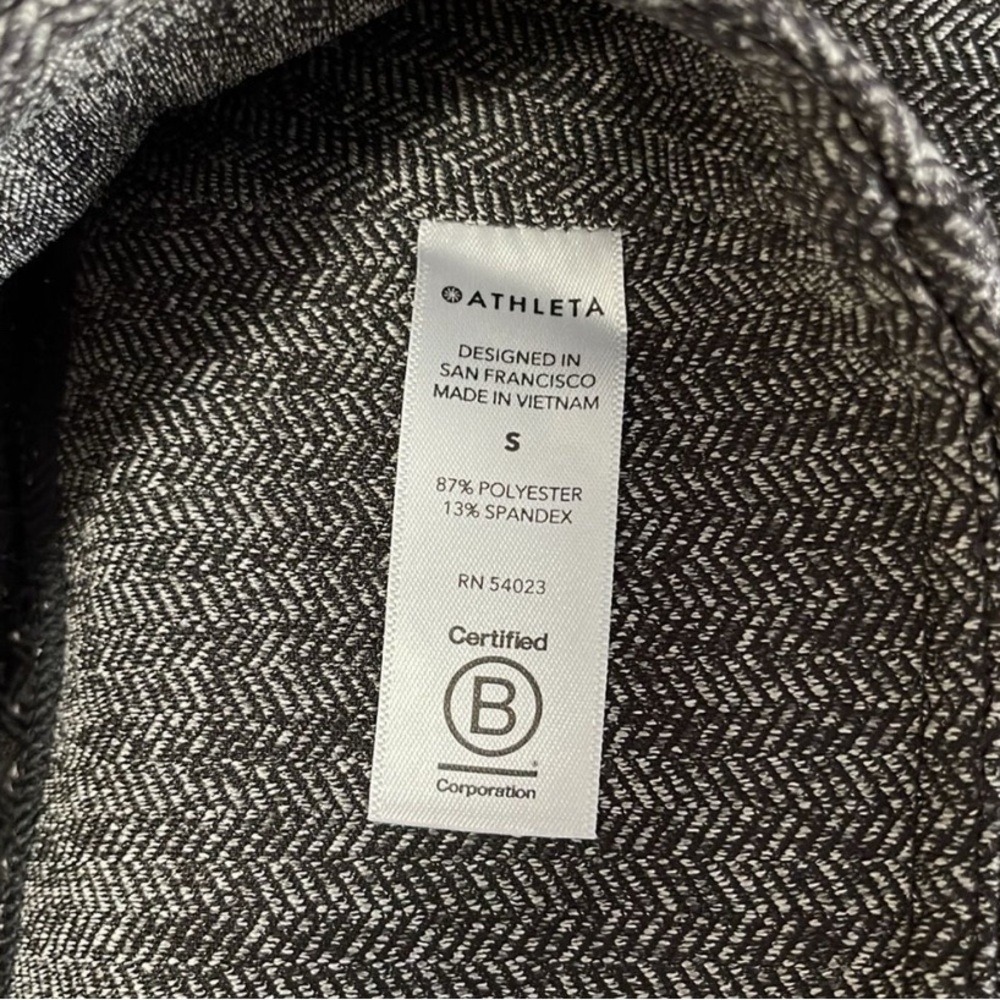 Nwt- Athleta Grey Herringbone Pattern Legging - S… - image 5